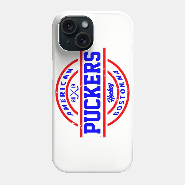 American Puckers Hockey Boston, MA Phone Case by PuckersHockey