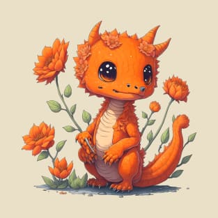 Cute Orange Dragon 1 T-Shirt