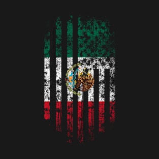 Mexico and America Flag Combo T-Shirt