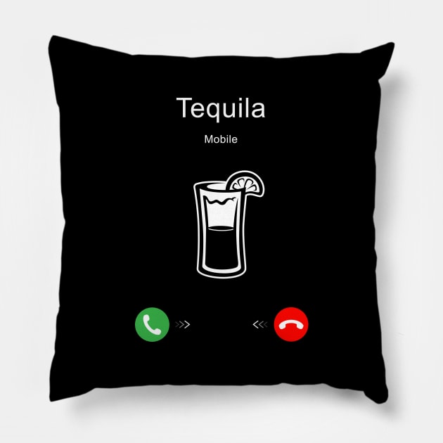 Tequila is Calling Pillow by Printadorable