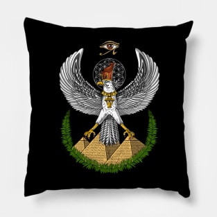 Eye Of Horus Egyptian Pyramids Pillow