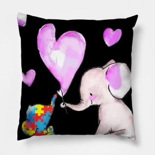Autism Elephant Love Needs No Words Cute Pillow