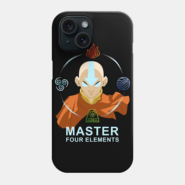 MASTER FOUR ELEMENTS Phone Case by canzyartstudio