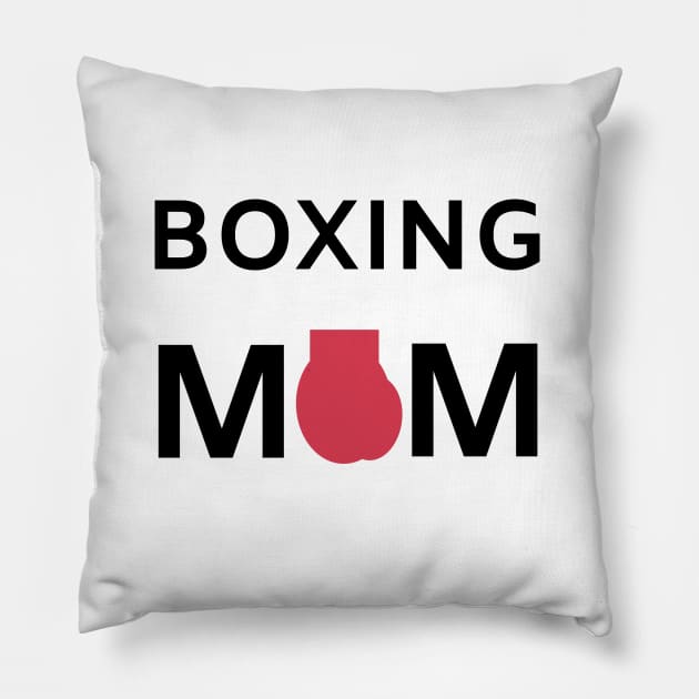 Boxing mom Funny Mothers Day Gift For Mom Pillow by Petalprints