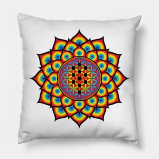 Tree Of Life Mandala Pillow