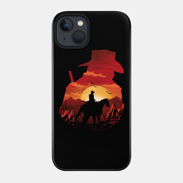 Red Sunset - Red Dead Redemption 2 - Phone Case