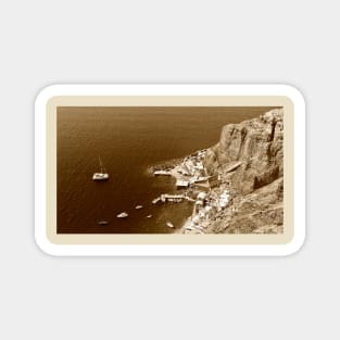 A Port on the Aegean Sea in Sepia Magnet