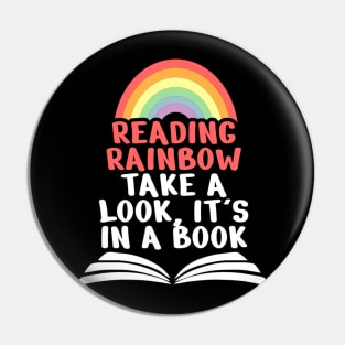 Reading Rainbow Take A Look It’s in a Book Pin