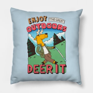 Enjoy the Greater Outdoors, Dare It! Pillow