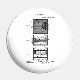 Malt drier Vintage Patent Hand Drawing Pin