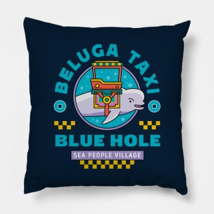 Beluga Taxi Emblem Pillow