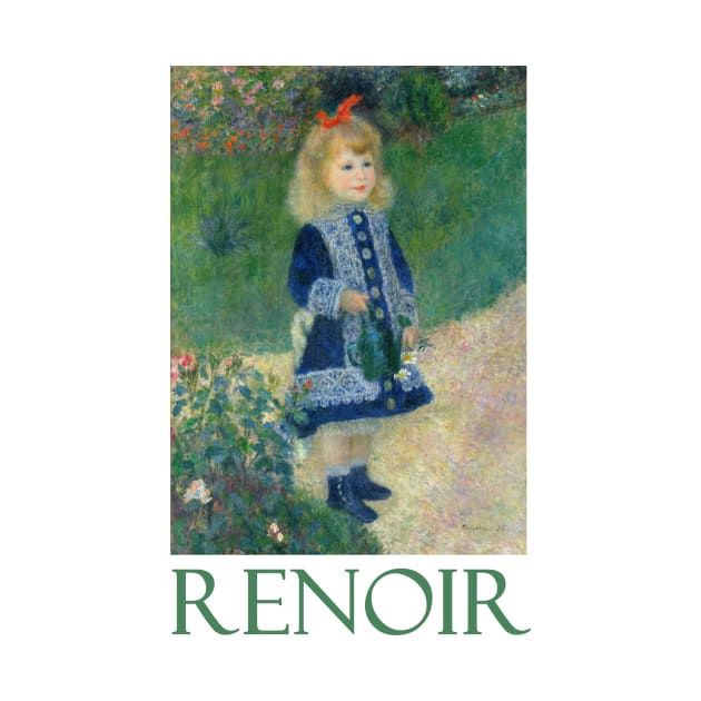 Girl with a Watering Can by Pierre-Auguste Renoir by Naves