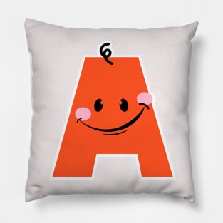 Playful Monogram Letter A Design - Perfect for Children's Apparel & Accessories | Fun Alphabet Art Pillow