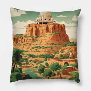 Jodhpur India Vintage Tourism Travel Pillow