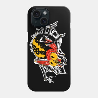 Spider old school tattoo art Phone Case