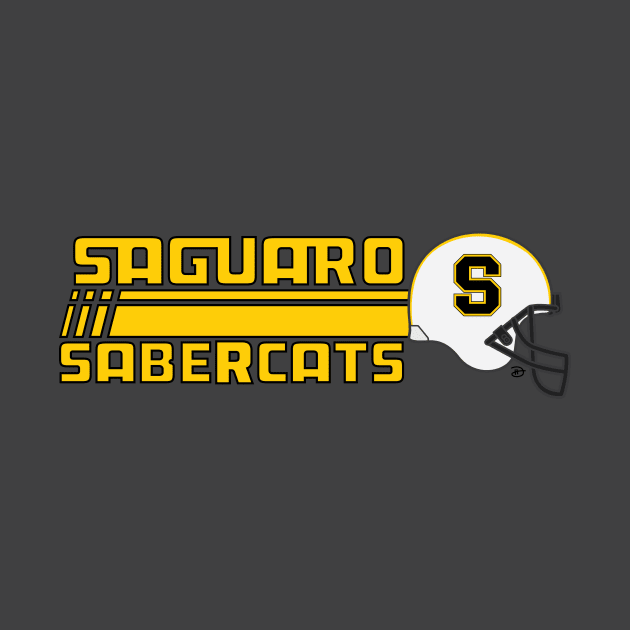 Saguaro Sabercats (Rush Secondary - Black Lined) by dhartist