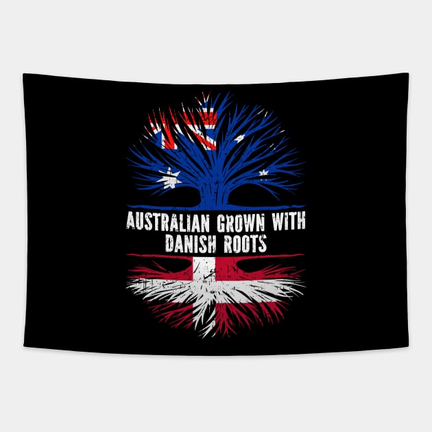 Australian Grown with danish Roots Australia Flag Tapestry by silvercoin