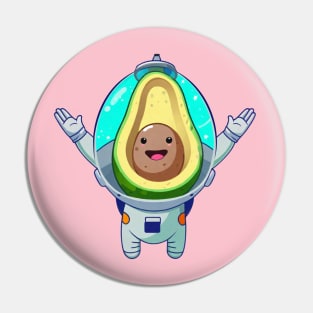 avocado astronaut Pin