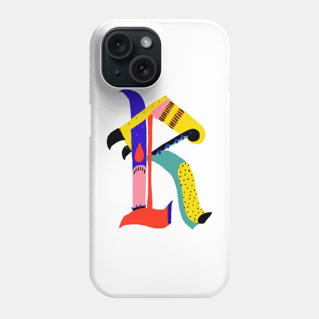 R Letter Phone Case by ezrawsmith