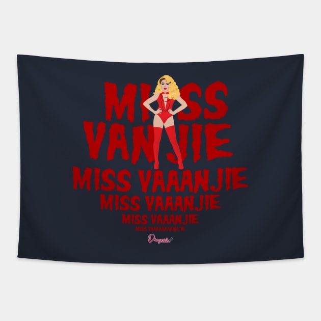 Miss Vanjie from Drag Race Tapestry by dragover