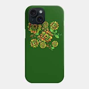 Christmas Abstract Poinsettia Flower Phone Case