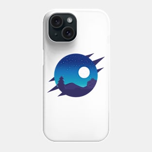 night scene cartoon Phone Case