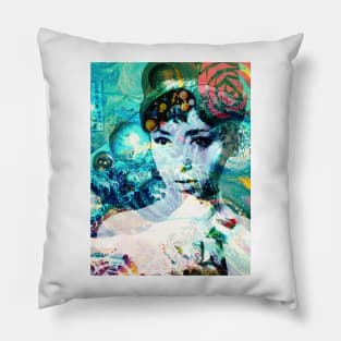 Kimono My House - Surreal/Collage Art Pillow