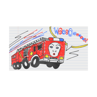 Fire Truck Maggie T-Shirt