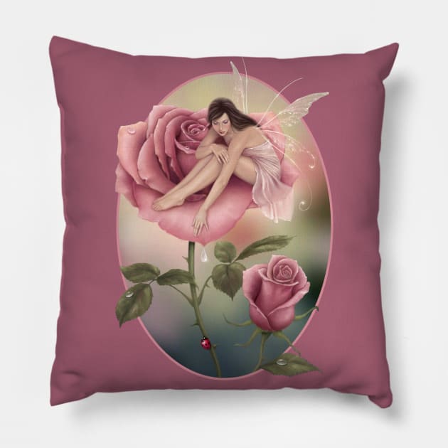 Rose Flower Fairy Pillow by silverstars