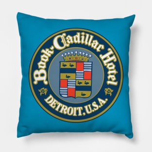 Book-Cadillac Hotel retro logo (Detroit) Pillow