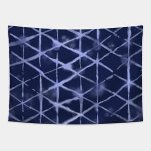 Shibori Diamond Geometric Tapestry