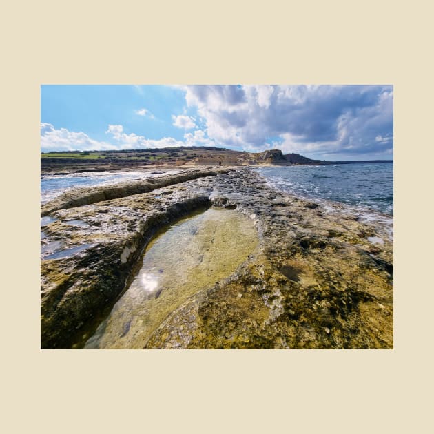 Waves Washing Up On Rocky Beach by Kate-P-