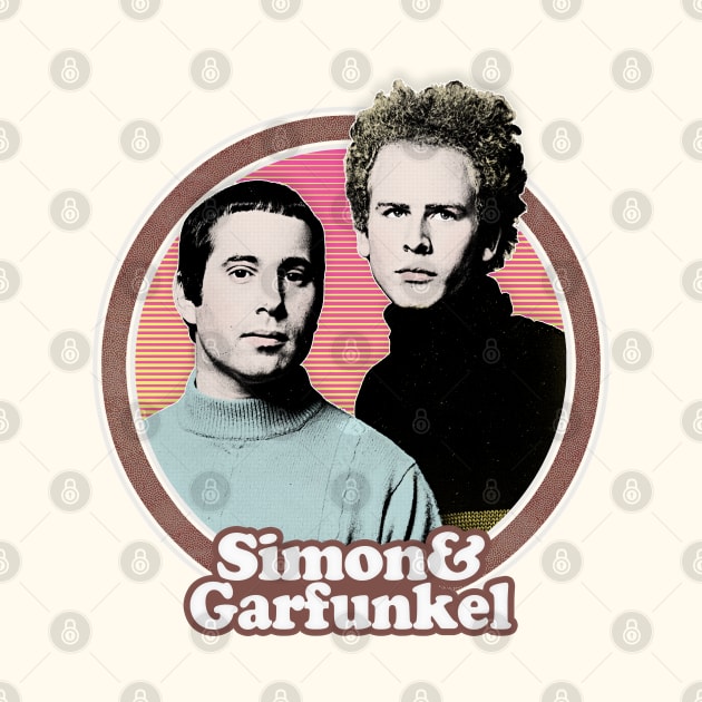 Simon & Garfunkel /// Original Retro Fan Art Design by DankFutura