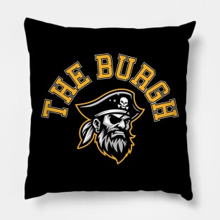 Pittsburgh 'The Burgh' Steel City Baseball Fan Shirt Pillow