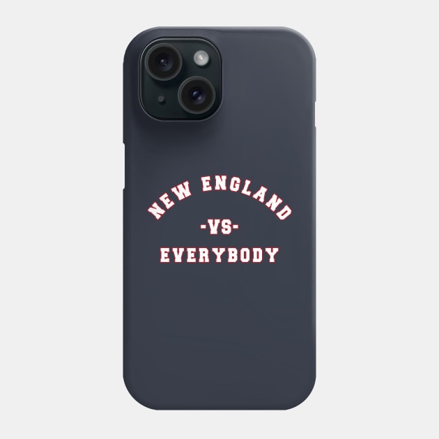 new england vs everybody base navy Phone Case by rsclvisual