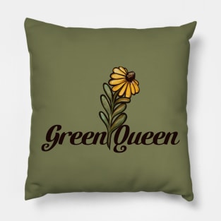 Green Queen Pillow