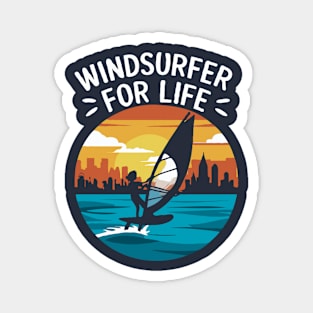 Windsurfer for life. Windsurfing Magnet