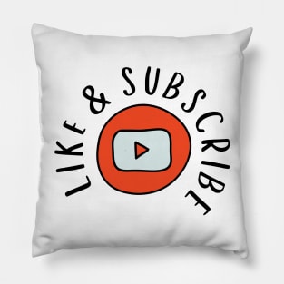 Like & Subscribe Pillow