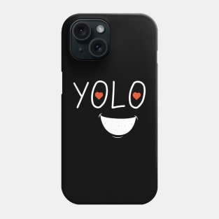 YOLO Smile (White) Phone Case