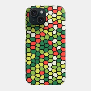 Painted Glass of Christmas Colored Heart Pattern Phone Case