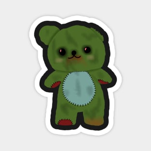 Zombie creepy kawaii teddy bear Magnet