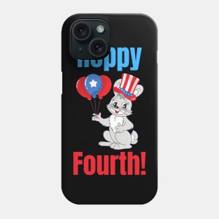 Hoppy Fourth of July Independence Day Rabbit Bunny Holiday Lover Patriotic Gifts Phone Case