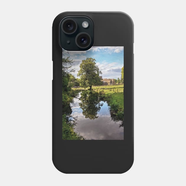 Reflections At East Lockinge Digital Art Phone Case by IanWL