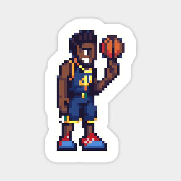 Pixel Donovan Mitchell Magnet by hansenjames