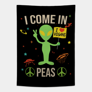 I Come in Peas Tapestry