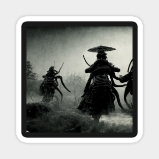 Old Samurai Painting Magnet