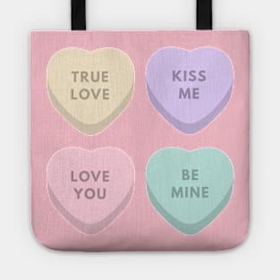 Candy Hearts for Valentines Day Tote