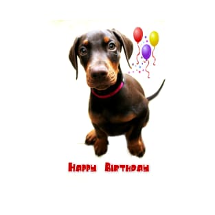 Dolly Doberman Birthday T-Shirt