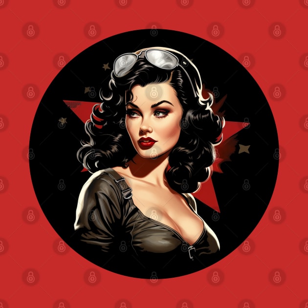 Pin up Girl Old Hollywood vibes 1940s Vintage fashionista by RetroZin