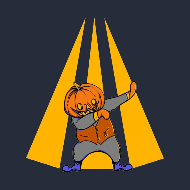 Dabbing Pumpkin Rocking by Gimmick Tees